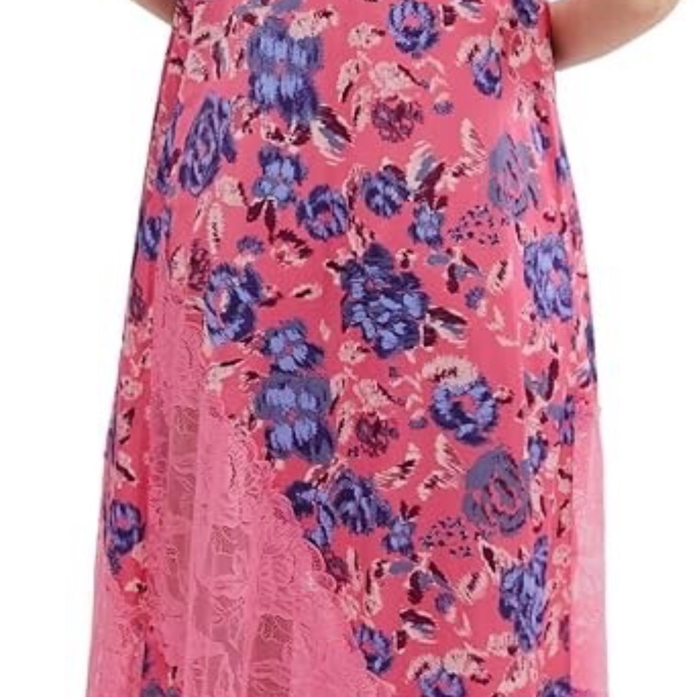 Free People Pink Floral Lace Slip Dress - Picture 6 of 9